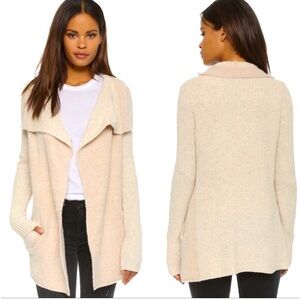 Anthropologie La Fee Verte Cardigan Sweater Drape Collar Size Medium Knit